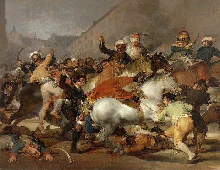 Francisco de Goya The Second of May 1808 or The Charge of the Mamelukes Norge oil painting art